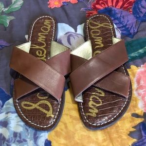 Brown Sam Edelman gladiator sandals